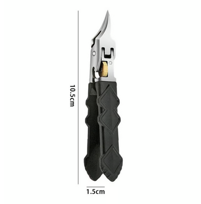 ✨GFOUK® Black Anti-Slip Grip Gear Lock Nail Clipper