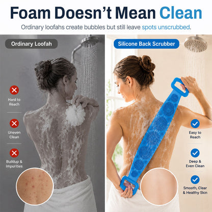 🔥 HOT SALE 50% OFF 🧼Mvqw® 2-in-1 Silicone Back Scrubber & Exfoliator