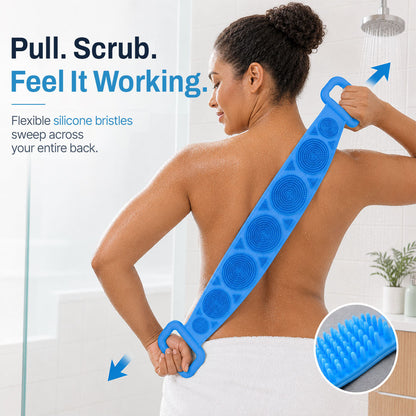 🔥 HOT SALE 50% OFF 🧼Mvqw® 2-in-1 Silicone Back Scrubber & Exfoliator
