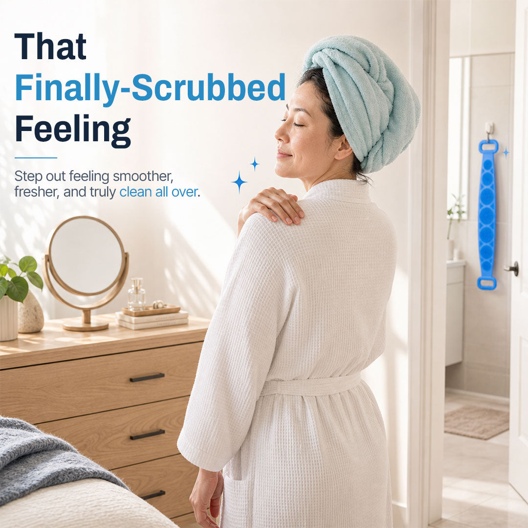 🔥 HOT SALE 50% OFF 🧼Mvqw® 2-in-1 Silicone Back Scrubber & Exfoliator