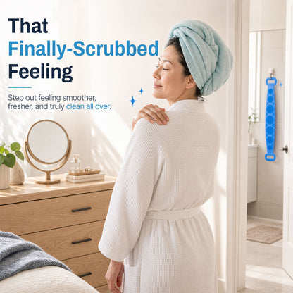 🔥 HOT SALE 50% OFF 🧼Mvqw® 2-in-1 Silicone Back Scrubber & Exfoliator