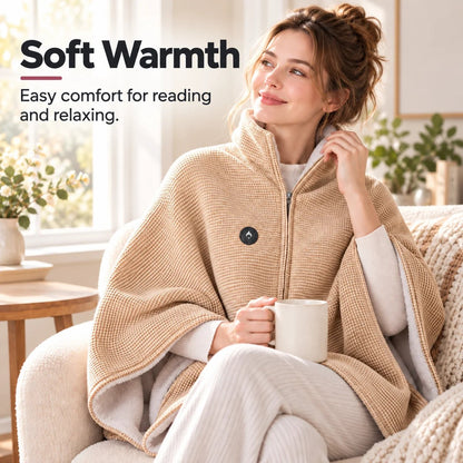 🧣LAST DAY 49% OFF🔥LUCKYSONG® Wearable Heated Blanket – Cozy Hands-Free Warmth☀️