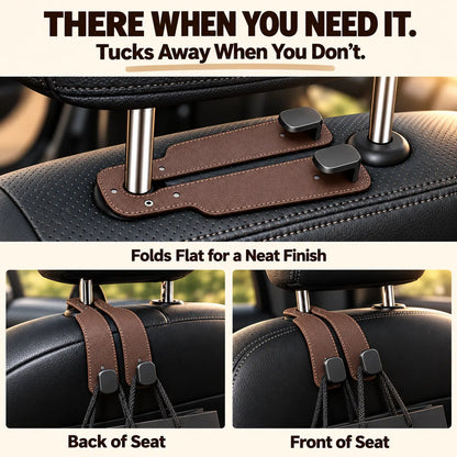 🎁 BUY 1, GET 1 FREE Gaigu® Car Headrest Hooks — Less Clutter, More Room