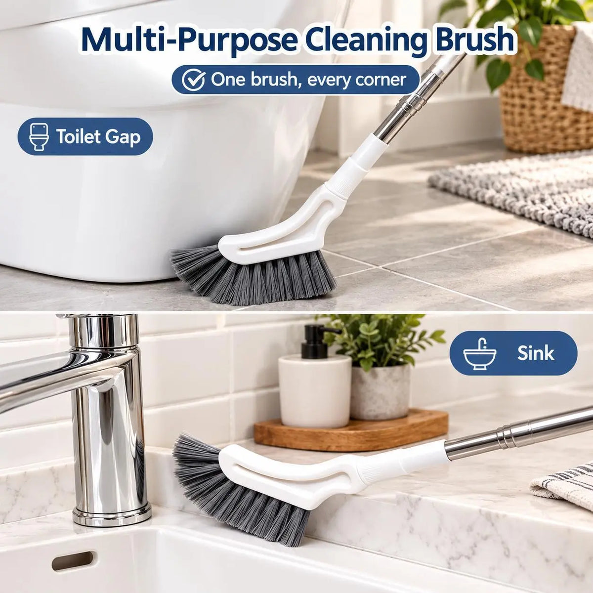 ⏰ Limited-Time 50%OFF BVJ® 🧼 Telescopic Crevice Cleaning Brush