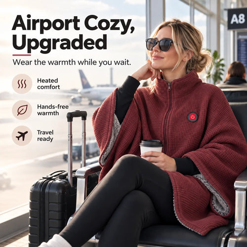 🧣LAST DAY 49% OFF🔥LUCKYSONG® Wearable Heated Blanket – Cozy Hands-Free Warmth☀️
