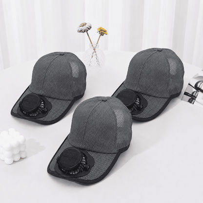 Billhol®🧢 Solar Cooling Fan Hat — Stay Cool Under the Sun