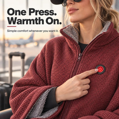 🧣LAST DAY 49% OFF🔥LUCKYSONG® Wearable Heated Blanket – Cozy Hands-Free Warmth☀️