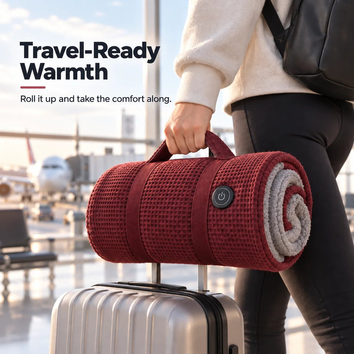 🧣LAST DAY 49% OFF🔥LUCKYSONG® Wearable Heated Blanket – Cozy Hands-Free Warmth☀️