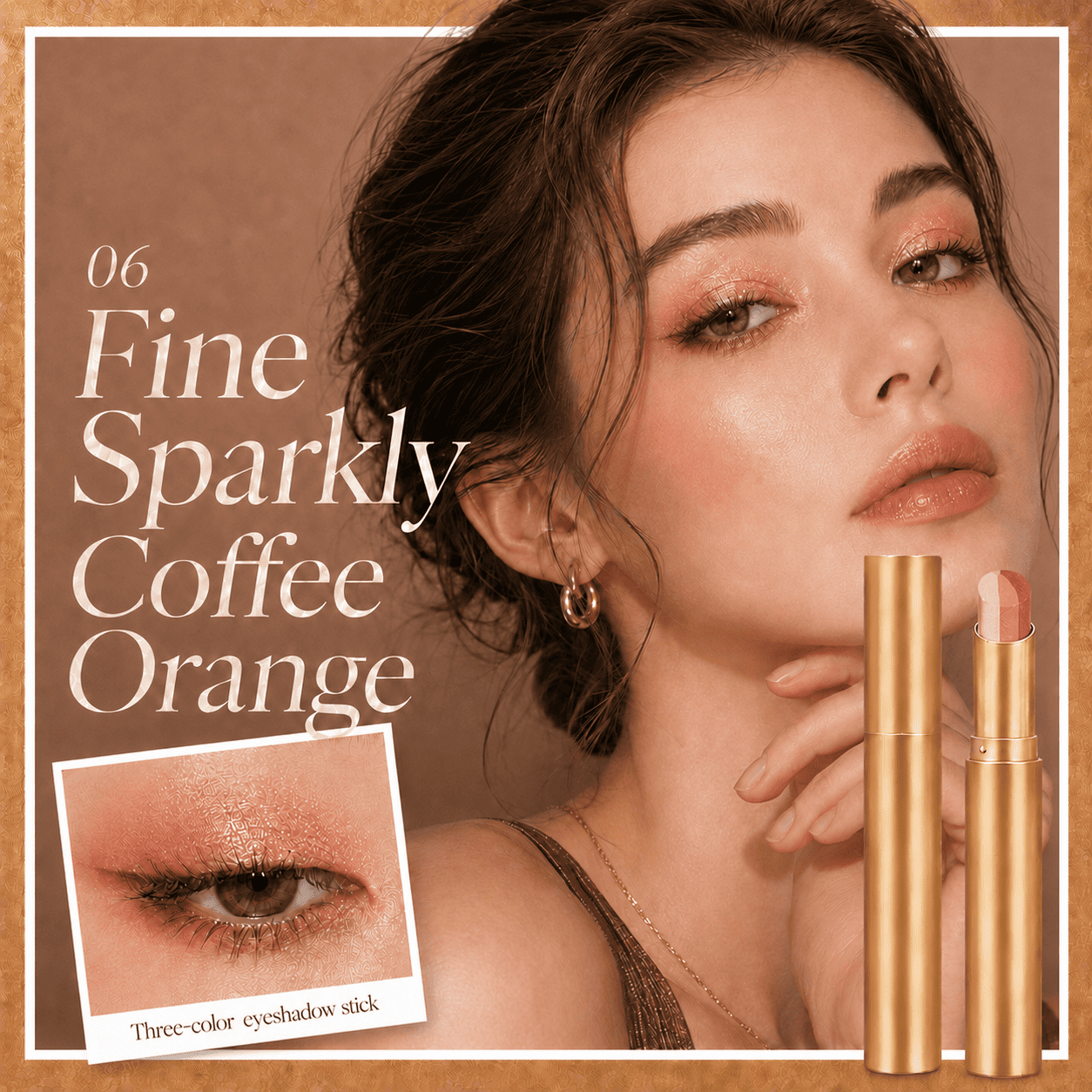 Sparkly Coffee Orange
