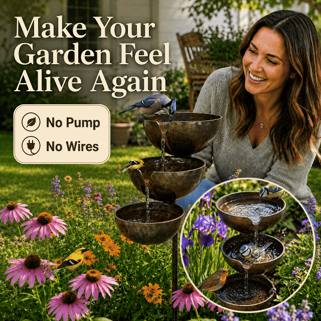 🔥Hot Sale 50% OFF🐦Gaigu® Bring Life Back To Your Garden –  Rain Catcher Bird Bath🌿