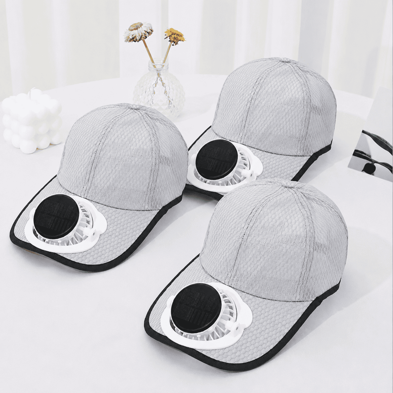 Billhol®🧢 Solar Cooling Fan Hat — Stay Cool Under the Sun