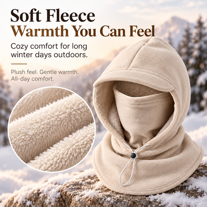 🎄Christmas Sale❄️ LUCKYSONG® Fleece Balaclava Hood – Full Face & Neck Winter Protection for Outdoor Adventures