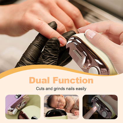 GFOUK® ✂️ LIMITED-TIME 50% OFF! 💅 2-in-1 Smart Electric Nail Clipper & Polisher 🌟