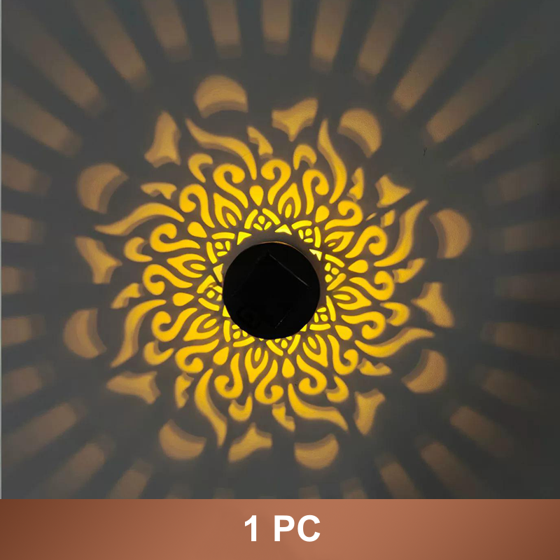 🌞 50% OFF NOW! 🌀BVJ® Solar Mandala Light – Stunning Pattern Projection, 2-in-1 Floor & Wall Design & IP65 Waterproof Auto On/Off 🌿