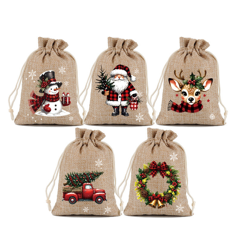 🎄40%OFF🎄GFOUK® Christmas Drawstring Gift Bags