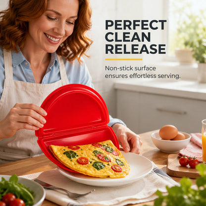 🍳LAST DAY 49% OFF🔥BVJ® 2-in-1 Microwave Omelet & Egg Cooker