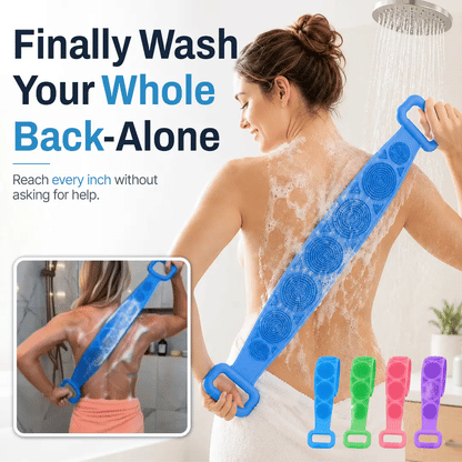 🔥 HOT SALE 50% OFF 🧼Mvqw® 2-in-1 Silicone Back Scrubber & Exfoliator