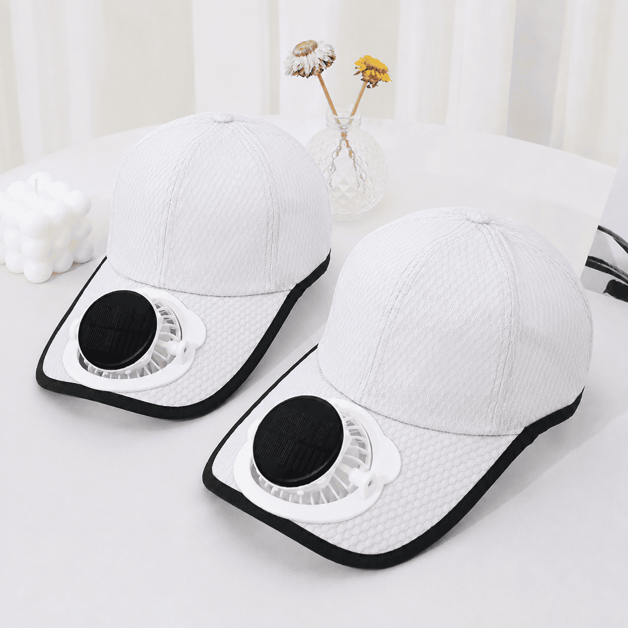 Billhol®🧢 Solar Cooling Fan Hat — Stay Cool Under the Sun