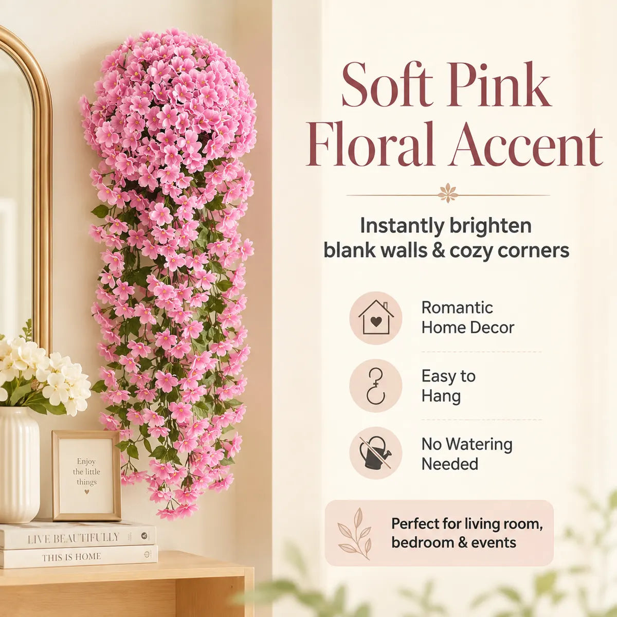 SVOZK®🌸Cascading Faux Orchid Wall Decor – Transform Any Space Instantly