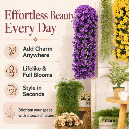 SVOZK®🌸Cascading Faux Orchid Wall Decor – Transform Any Space Instantly