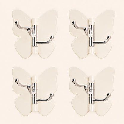 🦋 Mvpw® Rotating Butterfly Triple Hook—Adjustable for Flat Walls & Corners