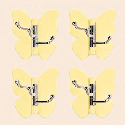 🦋 Mvpw® Rotating Butterfly Triple Hook—Adjustable for Flat Walls & Corners